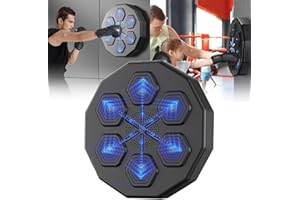 LGIYQN Elektronische Musik-Boxmaschine, Smart Music Boxing Equipment, Wandmontierte Boxpolster Mit LED-Lichteffekt, Für Agilitätstraining/Dekompression, Bluetooth Boxen Traing Maschine ( Farbe : Boxen+Erwach