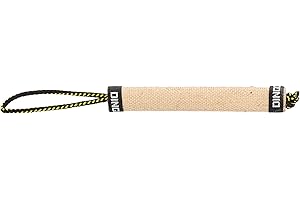 DINGO GEAR WWW.DINGOGEAR.COM 1977 DINGO GEAR Jute Roller Bite Tug 1 Handle Reinforced for Bite Training K9 IGP Fun S00156,25x3 cm