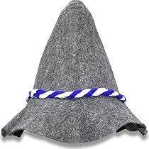 6x Seppelhut Bayern Mit Rot-weißer Kordel – Für Oktoberfest & Kostümparty | Ca. 33 Cm Hoch