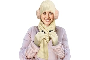 Wisolt Cadeau Homme Femme, Bonnet Echarpe Gant Cache Oreille Chaussettes, Idee Cadeau Homme Original Utile, Idee Cadeau Noel Femme Cadeau Couple Cadeau Maman Cadeau Papa Cadeau Mamie Grand Mere Soeur