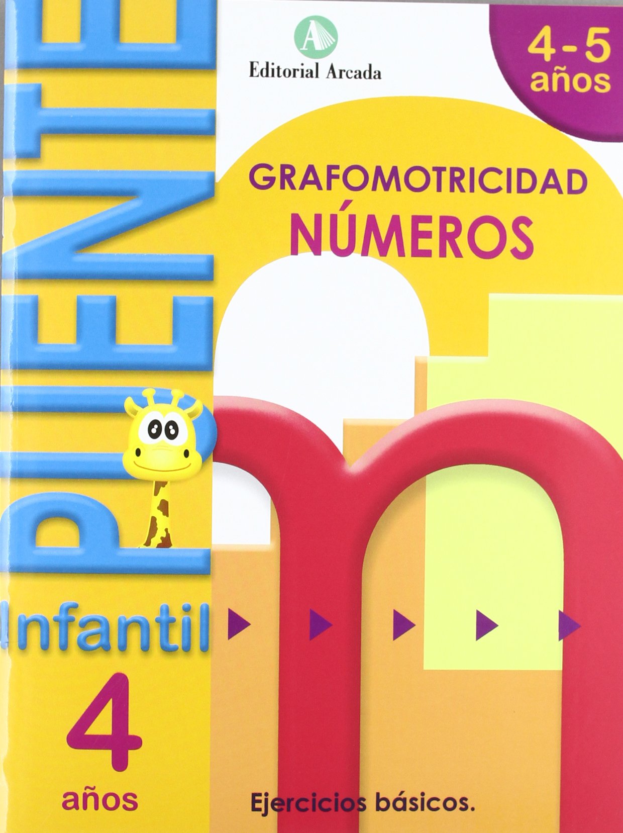 Puente. Números. Cuaderno De Grafomotricidad. E.I. 4