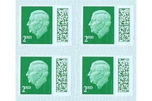 4Reign 2nd Class Self-Adhesive Barcoded Royal Mail Stamps - 4-Pack Standard UK Letter Postage