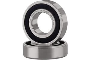 XiKe 2 Pezzi 6004-2RS Cuscinetti a sfera 20x42x12mm Acciaio cromato e Pre-lubrificati, 6004RS Cuscinetto a sfere a gola profonda con guarnizione.