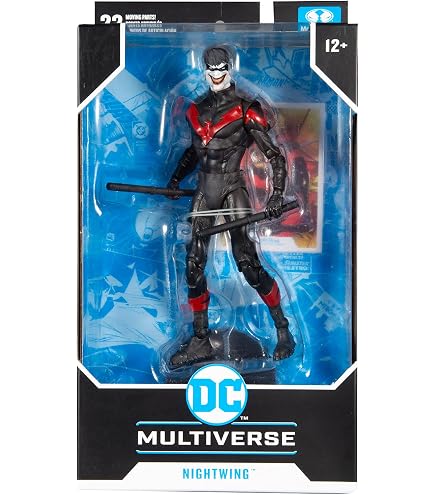 McFarlane Nightwing DC Vs Vampires – Figurine Gold Edition 18 Cm, 22 Points D'Articulation, Accessoires Et Carte Collection, Bizak