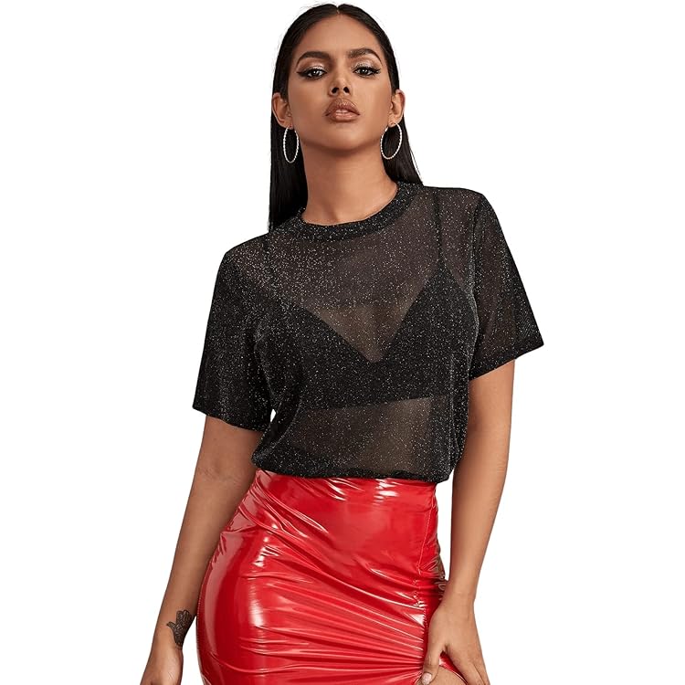 Only onlemma ls glitter top jrs noos T-shirt Lange mouw black glitter