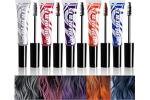 RoseFlower Set di gessetti per capelli, 5 colori di colore capelli temporaneo, penna colorante per capelli lavabile verde, colore dei capelli di carnevale dei gessetti per capelli per la Natale