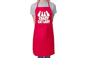 Print4U Crazy Cat Lady BBQ Cooking Funny Novelty Apron