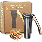 Schiaccianoci Acciaio Inox - Schiaccia Noci di design Drosselmeyer - Progettato e prodotto in Svezia - Taglia Castagne a Croc
