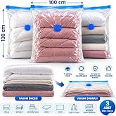 &Uuml;lbag (3 ADET) EN B&Uuml;Y&Uuml;K BOY (100X130) Vakumlu Hur&ccedil; Yorgan Hurcu Vakumlu Hurc Poşet Saklama Torbası