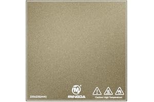 Mingda Magician X/X2 Spring Steel PEI Single Sided Bed Plate,Heat Resistance, Removable,Flexible,Magnetic Build Surface, with 235mm×235mm