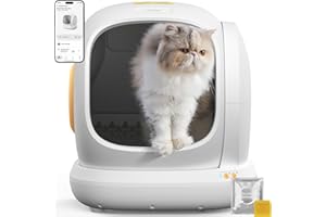 WOLMDS Litière Chat Autonettoyante UBPet C20 – Bac Litière Automatique 75L, Litiere pour Chat Bac avec Contrôle APP Wi-FI 2.4GHz, Idéal pour Plusieurs Chats, Anti-Fuites, Anti-Odeur, Sécurité Renforcée