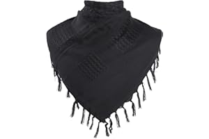 AIEOE Sciarpa Cotone Shemagh Kefiah Palestinese Originale Bandana Militare Araba Deserto Unisex Scialli