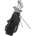 Aspire XD1 Complete Mens Golf Club Set, Includes Titanium Driver, S.S. Fairway, S.S. Hybrid, S.S. 6-PW Irons, Putter, Bag, 3 H/C's, Right & Left Handed Golf Clubs