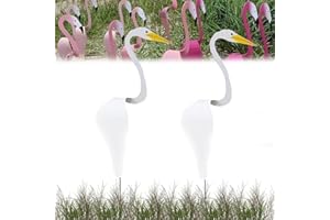 CXINLky Pájaros bailando, flamenco jardín decoración de metal, carillón de viento de flamenco para el jardín, pájaros bailando para el patio, flamenco giratorio, escultura de viento, decoración de