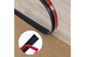 GAAHING Peel and Stick Floor Transition Strip, Carpet to Tile Transition Edging Trim Suitable for Doorways Threshold (Cover Height Within 5mm)