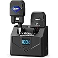 LEKATO Système de guitare sans fil avec étui de charge, émetteur-récepteur de guitare avec 15 heures d'autonomie, câble rechargeable sans fil avec 4 canaux pour guitare électrique basse (WS 200)