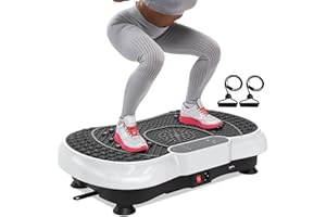 bigzzia Vibration Plate Exercise Machine, Vibration Plate for Weight Loss, Vibration Plate for Lymphatic Drainage Home Training and Shaping