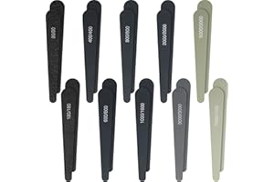 HONOSON 20 Pièces Bâtons de Ponçage Bâton de Polissage Lustrage pour Modèles en Plastique Accessoire d'Outils de Ponçage en Métal et en Bois Assortis (Note de Grain Faible, Style de Goutte d'Eau)