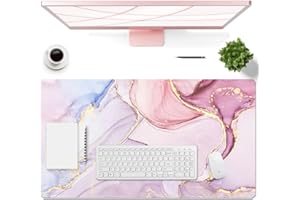 EPriakotu Sous-main Bureau en cuir PU, 60 x 35cm double côté Tapis de bureau, imperméable Tapis de Clavier et Souris, Pad Écriture, pour Bureau/Maison/Gaming