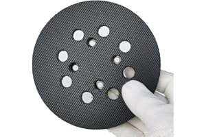 ehomiiii Plateau de support professionnel universel pour ponceuse excentrique - Ø 125 mm, émeri, moyen, compatible avec PEX 300/400 AE / 4000 AE/Advanced