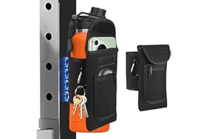 NASTOPEE Sac de sport magnétique, porte-bouteille d'eau, accessoires de sport, support de téléphone magnétique, accessoires de fitness essentiels pour la salle de sport pour bouteilles d'eau de 1 et 1,5 litre