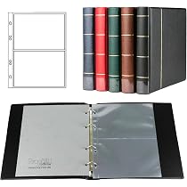 20 Pochettes Cristal Pour Cartes Souvenir – Format A5, Sans Acide, Pour Classeur à Anneaux