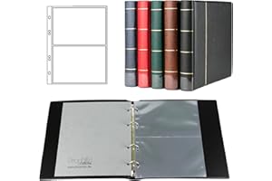 PROPHILA COLLECTION Prophila Kobra Album per cartolina con 20 copertine per 40 cartoline nero