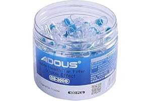 Angzhili 100Pcs Efficient Disposable Cigarette Filters for Smokers,Tar Filter Reduces Tar Tobacco Filter Tip Filter Tips for Cigarette Smokers for Tar and Nicotine Family Pack