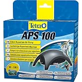 Tetra APS Akvaryum Hava Pompası - Sessiz Membran Pompa, 10-600 L Akvaryumlar i&ccedil;in &Ccedil;eşitli Boyutlarda, Siyah/Beyaz