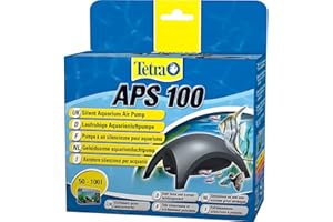 Tetra APS 100 pompa powietrza do akwarium – cicha pompa membranowa do akwariów o pojemności 50-100 l, czarna