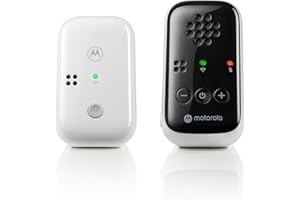 MOTOROLA NURSERY Motorola PIP10 Audio Baby Monitor - 1000ft Range, Secure & Private Connection, High-Sensitivity Mic, Volume Control, Alert Detection Light, Portable Parent Unit (Outlet or AAA Battery - NOT Included)