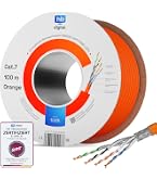CAT 7 Installatiekabel 25m – GHMT-gecertificeerd, S/FTP Dubbel Afgeschermd, Halogeenvrij, 10 Gbit/s, Voor Thuis En Kantoor