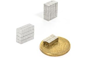 OBLIQUE UNIQUE Oblique-Unique 20 Mini imanes, ultrafuertes, 3 x 3 x 1 mm, NEODYM, el original