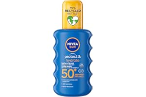 NIVEA SUN Protect & Hydrate Sunscreen Spray - SPF 50 - Sun Spray - Protects and hydrates - With Vitamin E -Sun Protection - 200 ml