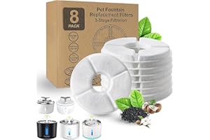 Parner Ersatzfilter für Katzenbrunnen, gesunde und hygienische Filter für Haustier Wasserspender. (12 Packs)
