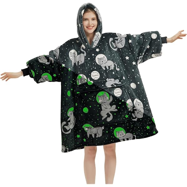 Felpa Con Cappuccio Oversize per Donne, Elegante Coperta per TV Morbida