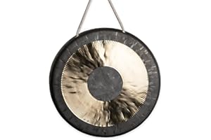 KLANGSCHALEN-CENTER Original Tam Tam Gong/Whood Chau Gong 20 cm, inklusiv Holz-/Baumwollklöppel -7020- …