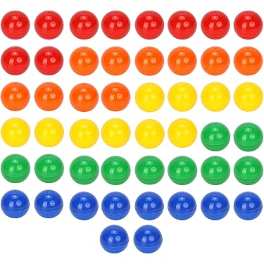 Toyvian 150 Pièces Boule De Loterie Balles DAppel Rouges Bleues Bal De Bingo De Remplacement De Bingo Balles De Jeu De Po Amz