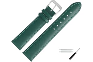 MARBURGER Uhrenarmband 12mm Leder Glatt - Werkzeug Montage Set 80712