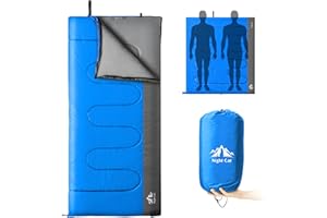 Night Cat Saco de Dormir de Camping Rectangulares para Adultos 3 Estaciones Portátil Ligero para Mochilero Senderismo Viajando al Aire Libre Recomendar 5℃-15℃ 80x190cm Cambiar a un Edredón o Manta
