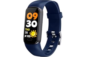 Runlio Fitness Tracker Smart Watch with Heart Rate Blood Oxygen, IP68 Waterproof Activity Trackers with Sleep Monitor, Steps Calorie Fitness Watch Pedometer for Android Phones iPhone