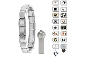 Infiher italian charm bracelet-9mm,italian charms,Italian Charm Armband Set, italian bracelet,Geschenk für frauen mama,fashion trend
