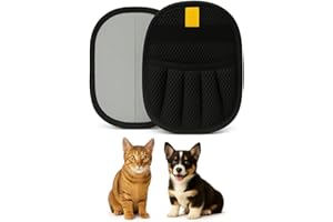 XELITHMORA Gant Anti Poils Animaux, Lot De 2, Design Épaissi À Forte Adhérence Électrostatique, Gant pour Poils De Chat Et Chien, Pet Hair Remover , Vêtements, Tapis & Voiture, Idéal pour Chiens & Chats