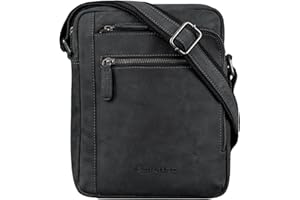 STILORD 'Bruce' Borsello Grande Uomo in Stile Vintage Borsetta Messenger per iPad da 9.7 Pollici in Vera Pelle Porta Tablet