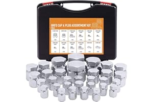 ‎ZELCAN CO-Z ORFS industrielle Hydraulikkappe und Stopfenschlauch, Schlauch- und Rohrverschraubungs-Set, 64-teilig, robuste O-Ring-Dichtung, Kappe und Stopfen-Set, 12, 16