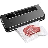 TOPERSUN Folienschweißgeräte Vakuumiergerät Lebensmittel Vakuumierer Automatischer Vakuumierer Folienschweißgerät mit 30 Prof
