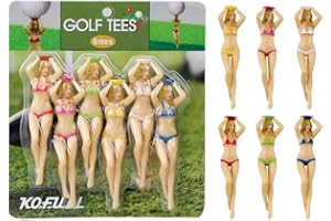 ‎KOFULL Kofull 6 PCS Golf Tee lustige Golf Tee Funny Golf tees Mixed Golf Tees