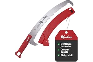 KAMIKAZE PERFORMANCE IN YOUR HANDS KAMIKAZE Scie multi-outil MT360BH coupe japonaise avec attache rapide perche télescopique Utilisation en hauteur ou sciage manuel. Crochet supérieur et inférieur pour élagage de branches en bois. Dent