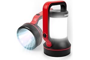 Duronic RL74 Linterna Recargable 2 en 1 | Potente lámpara de 7W | Antorcha de 300 lúmenes y foco de 320 lúmenes | hasta 17h de uso | Ideal para camping | Emergencia | Senderismo