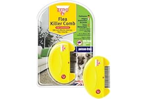 RETAAJ Electric Flea Killer Comb For Pet Cats & Dogs Kills Nits Eggs Fleas Poison Free Safe & Effective Flea Control